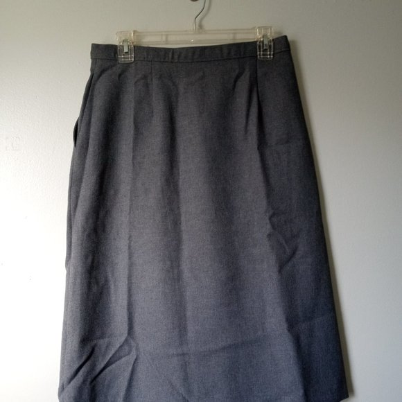 Vintage JCPenney Gray Mini Skirt - Picture 3 of 5